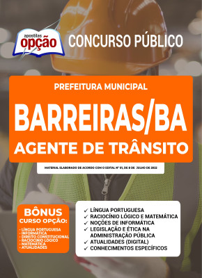 Apostila Prefeitura de Barreiras - BA - Agente de Trânsito