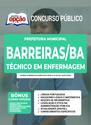 Apostila Prefeitura de Barreiras - BA - Técnico em Enfermagem