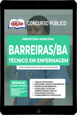 Apostila Prefeitura de Barreiras - BA em PDF - Técnico em Enfermagem