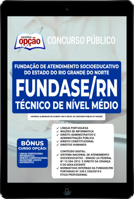 Apostila FUNDASE-RN em PDF - Técnico de Nível Médio