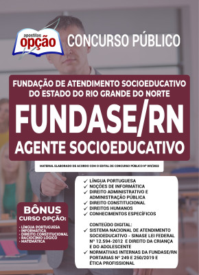 Apostila FUNDASE-RN - Agente Socioeducativo