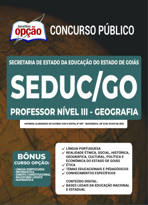 Apostila SEDUC-GO - Professor Nível III - Geografia