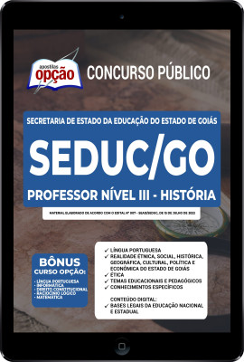 Apostila SEDUC-GO em PDF - Professor Nível III - História
