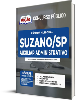 Apostila Câmara de Suzano - SP - Auxiliar Administrativo