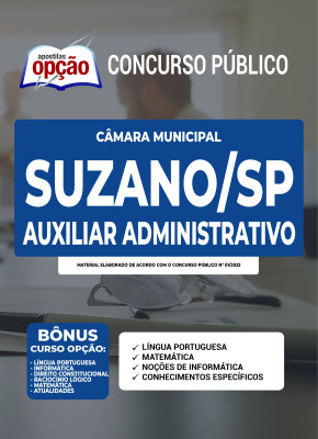 Apostila Câmara de Suzano - SP - Auxiliar Administrativo