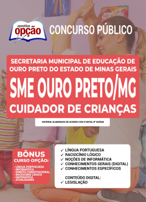 Apostila SME Ouro Preto - MG - Cuidador de Crianças