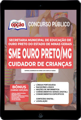 Apostila SME Ouro Preto - MG em PDF - Cuidador de Crianças