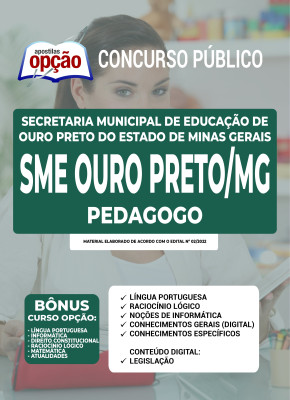 Apostila SME Ouro Preto - MG - Pedagogo