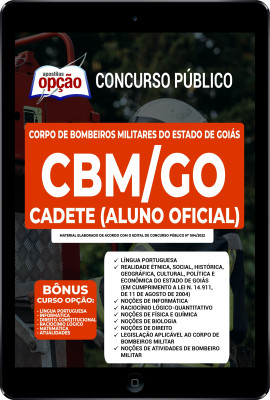 Apostila CBM-GO em PDF - Cadete (Aluno Oficial)