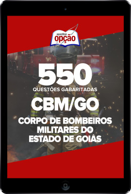 Caderno CBM-GO - 550 Questões Gabaritadas em PDF