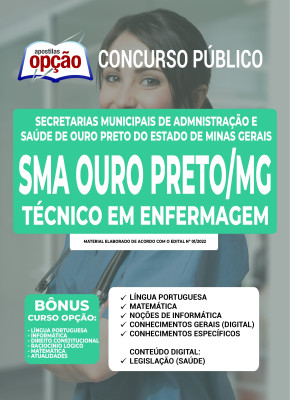 Apostila SMA Ouro Preto - MG - Técnico em Enfermagem