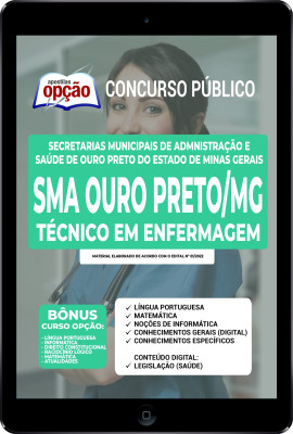 Apostila SMA Ouro Preto - MG em PDF - Técnico em Enfermagem