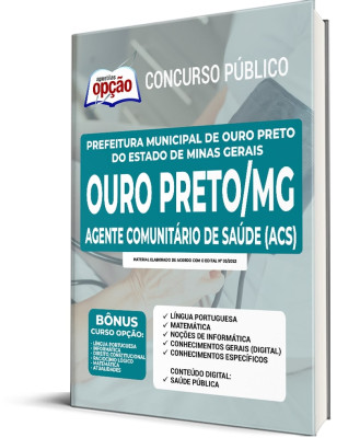 Apostila Prefeitura de Ouro Preto - MG - Agente Comunitário de Saúde (ACS)