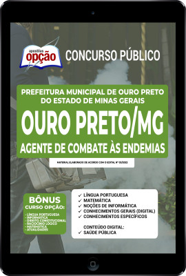 Apostila Prefeitura de Ouro Preto - MG em PDF - Agente de Combate às Endemias (ACE)