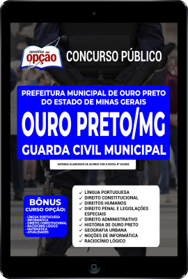 Apostila Prefeitura de Ouro Preto - MG em PDF - Guarda Civil Municipal