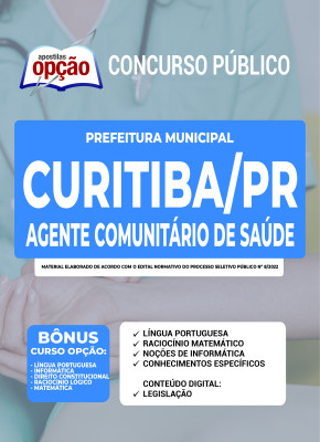 Apostila Prefeitura de Curitiba - PR - Agente Comunitário de Saúde