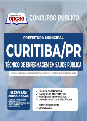 Apostila Prefeitura de Curitiba - PR - Técnico de Enfermagem em Saúde Pública