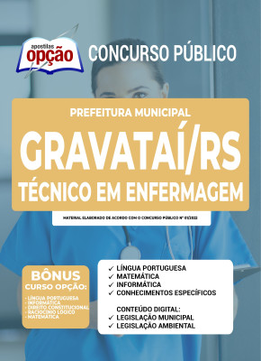 Apostila Prefeitura de Gravataí - RS - Técnico em Enfermagem