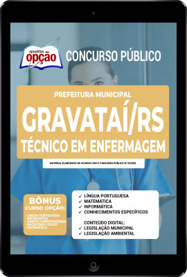 Apostila Prefeitura de Gravataí - RS em PDF - Técnico em Enfermagem