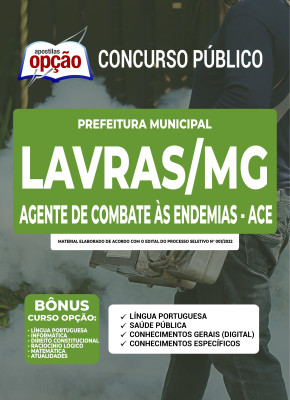 Apostila Prefeitura de Lavras - MG - Agente de Combate às Endemias - ACE