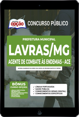 Apostila Prefeitura de Lavras - MG em PDF - Agente de Combate às Endemias - ACE