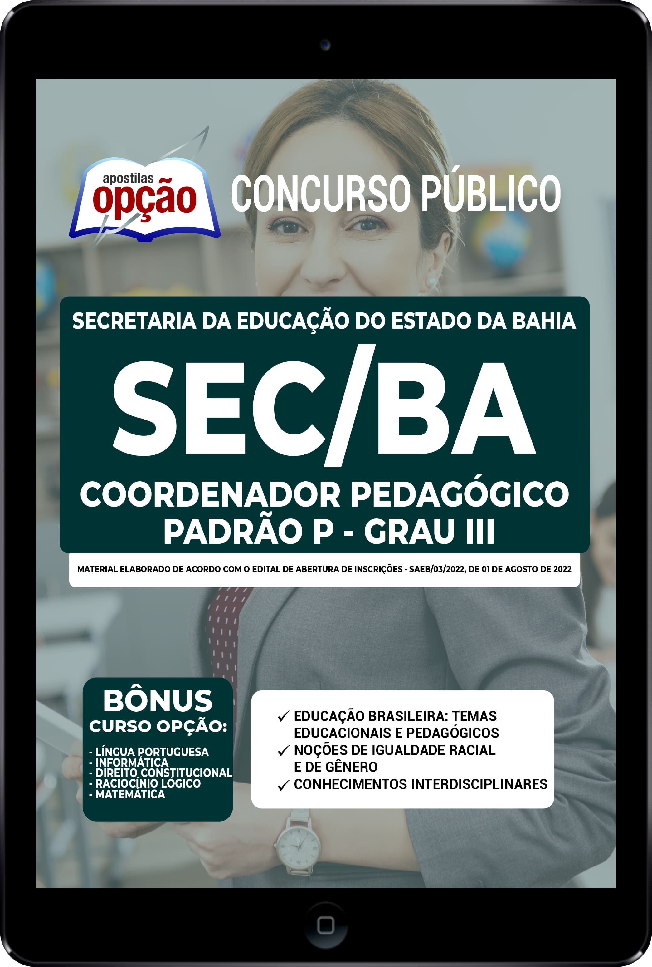 Apostila SEC-BA PDF - Coordenador Pedagógico 2022