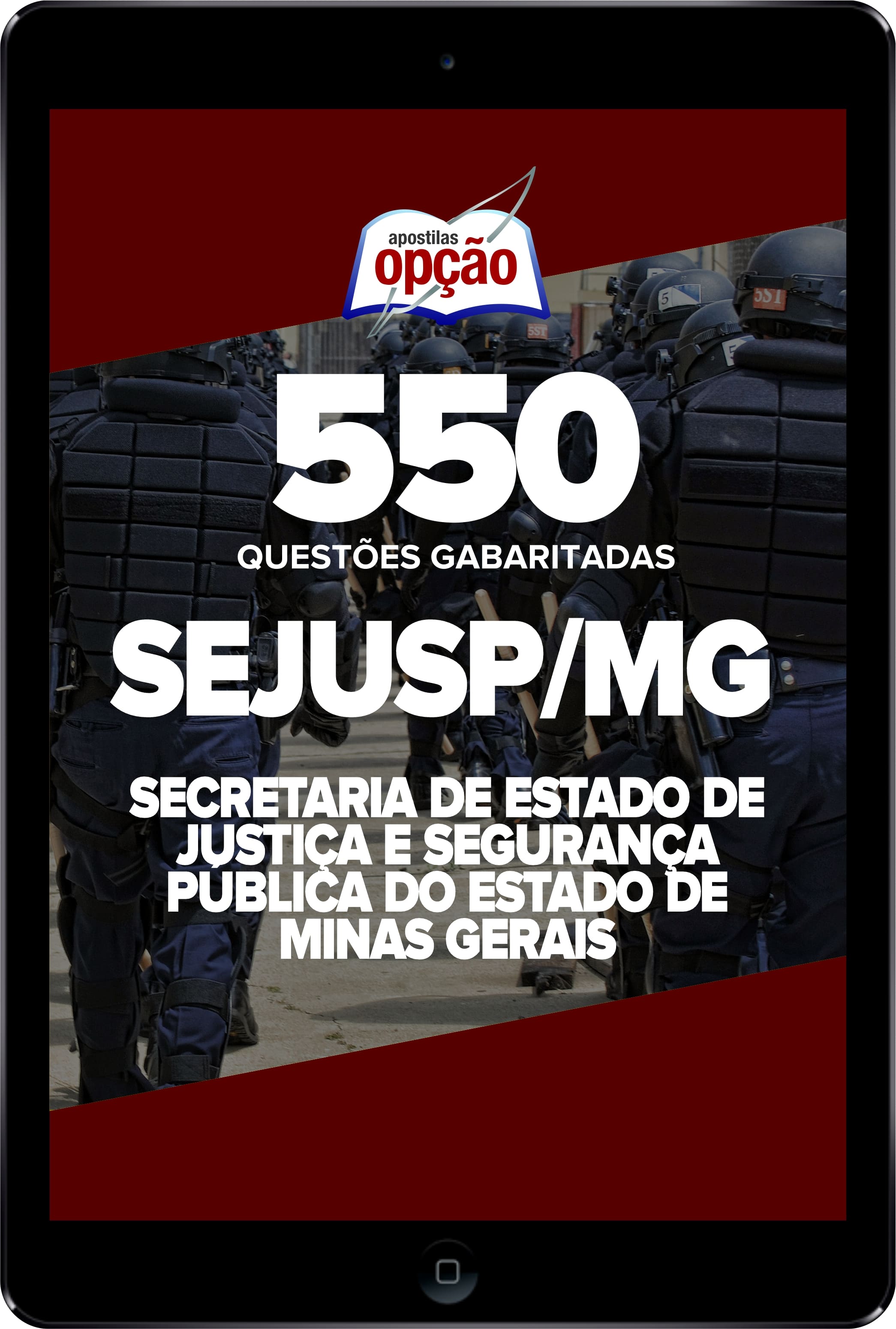 Caderno SEJUSP-MG - 550 Questões Gabaritadas em PDF
