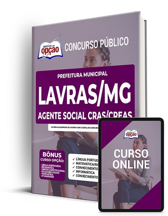 Apostila Prefeitura de Lavras - MG 2022 - Agente Social Cras/Creas