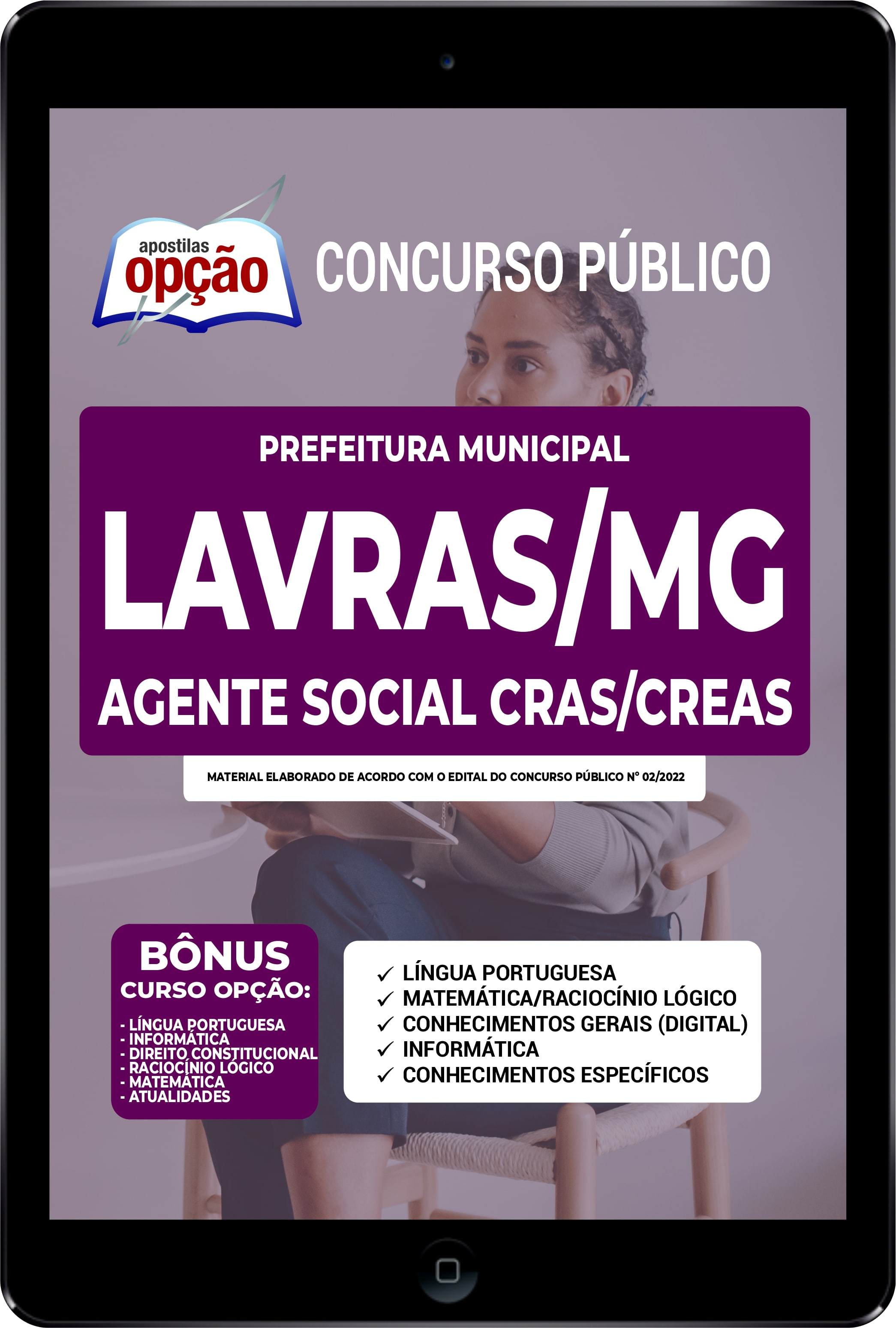 Apostila Prefeitura de Lavras - MG PDF - Agente Social Cras/Creas 2022
