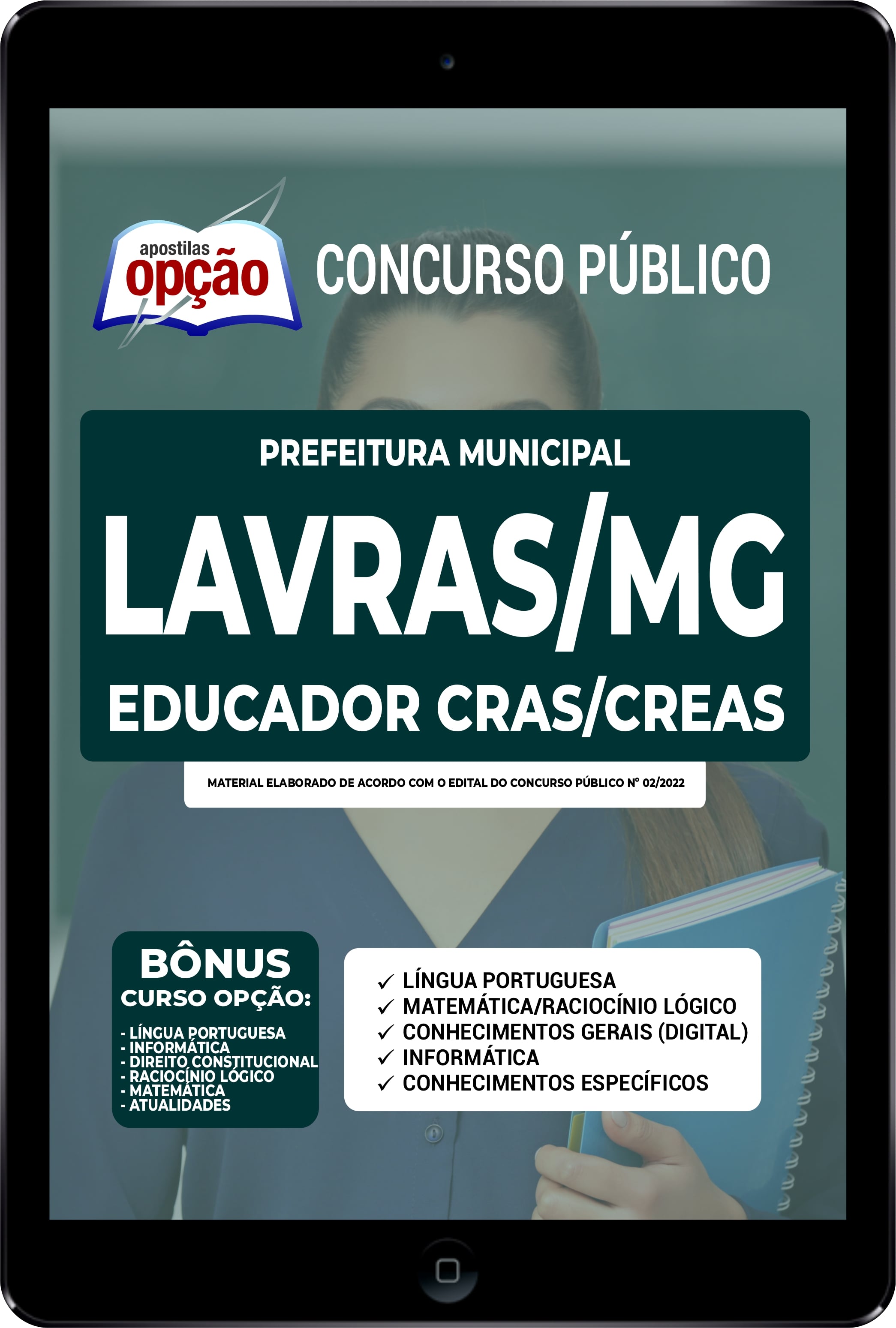 Apostila Prefeitura de Lavras - MG PDF Educador Social Cras/Creas 2022