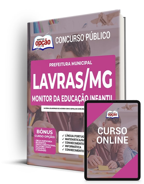Apostila Prefeitura de Lavras - MG 2022 - Monitor da Educação Infantil