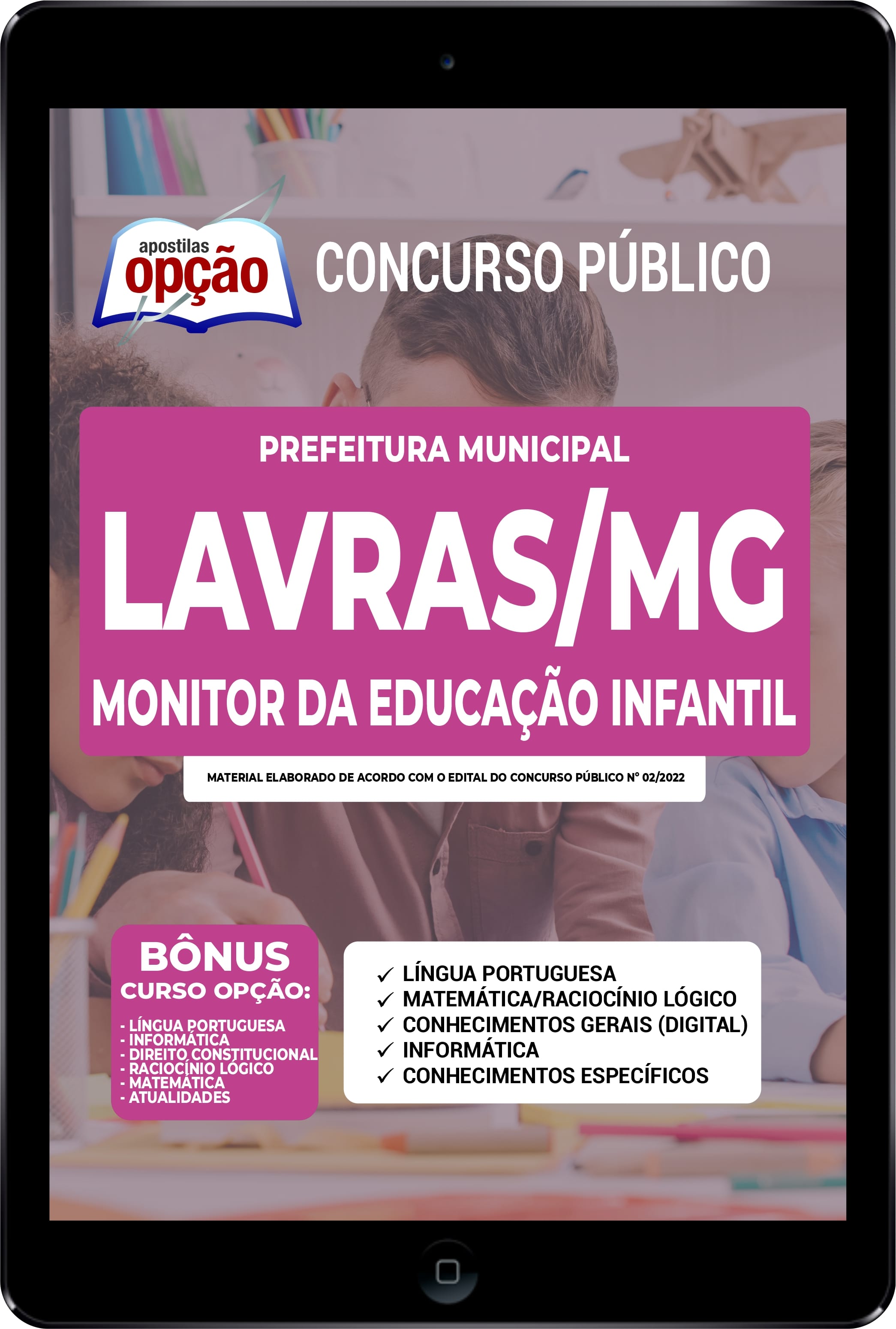 Apostila Prefeitura de Lavras - MG PDF - Monitor Educação Infantil 2022
