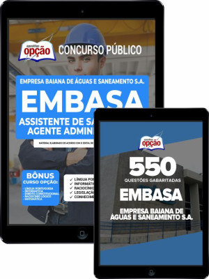 Combo Digital EMBASA - Assistente de Saneamento - Agente Administrativo