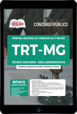 Apostila TRT-MG em PDF - Técnico Judiciário – Área Administrativa