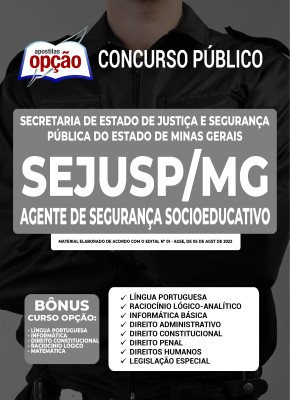 Apostila SEJUSP-MG - Agente de Segurança Socioeducativo