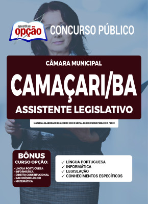 Apostila Câmara de Camaçari - BA - Assistente Legislativo