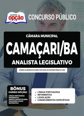 Apostila Câmara de Camaçari - BA - Analista Legislativo