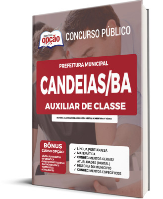 Apostila Prefeitura de Candeias - BA - Auxiliar de Classe