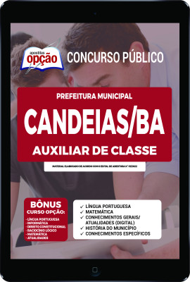 Apostila Prefeitura de Candeias - BA em PDF - Auxiliar de Classe