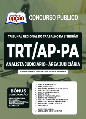 Apostila TRT-AP-PA - Analista Judiciário - Área: Judiciária