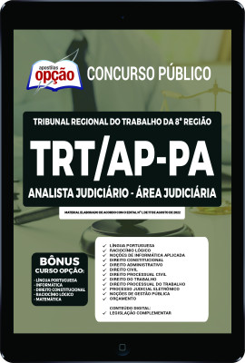 Apostila TRT-AP-PA em PDF - Analista Judiciário - Área: Judiciária