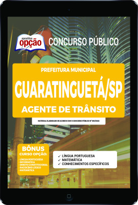 Apostila Prefeitura de Guaratinguetá - SP em PDF - Agente de Trânsito