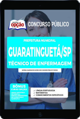 Apostila Prefeitura de Guaratinguetá - SP em PDF - Técnico de Enfermagem