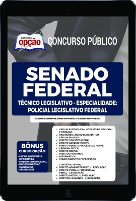 Apostila Senado Federal em PDF - Técnico Legislativo - Especialidade: Policial Legislativo Federal