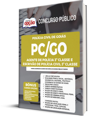 Apostila PC-GO - Agente de Polícia Civil 3ª Classe e Escrivão de Polícia Civil 3ª Classe