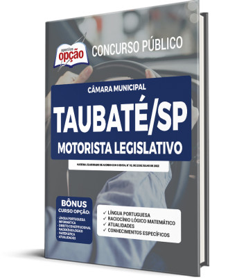 Apostila Câmara de Taubaté - SP - Motorista Legislativo