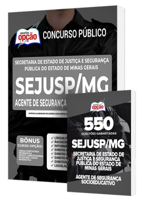 Combo Impresso SEJUSP-MG - Agente de Segurança Socioeducativo