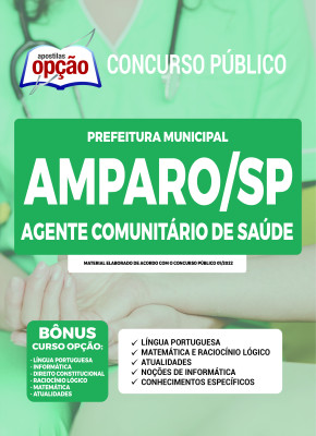 Apostila Prefeitura de Amparo - SP - Agente Comunitário de Saúde