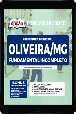 Apostila Prefeitura de Oliveira - MG em PDF - Fundamental Incompleto