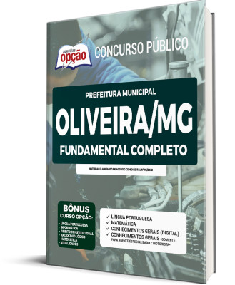 Apostila Prefeitura de Oliveira - MG - Fundamental Completo